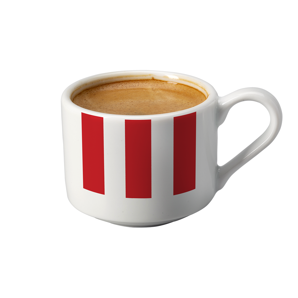 Кофе Двойной Эспрессо 0,1 л в КФС меню 2024 с ценами и фото на сегодня