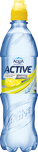 Aqua Minerale Active Цитрус 0,6 л в КФС — цена, калорийность, состав, вес и фото