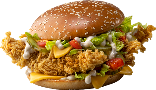 Биг Сандерс бургер оригинальный в КФС — цена, калорийность, состав, вес и фото