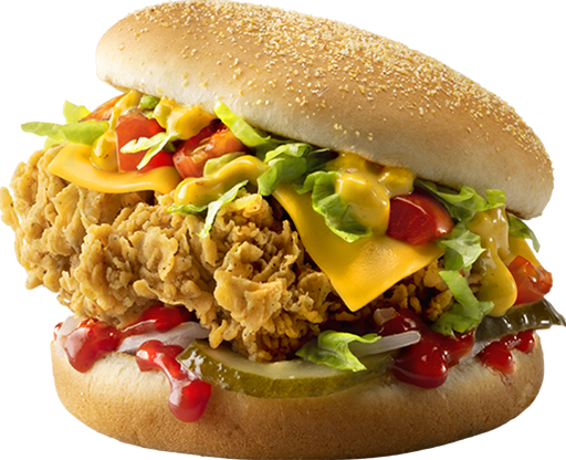 Чизбургер Де Люкс в КФС — цена, калорийность, состав, вес и фото