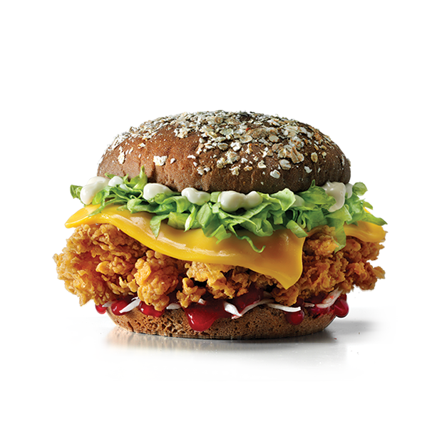 Рождественский Темный бургер в КФС — цена, калорийность, состав, вес и фото