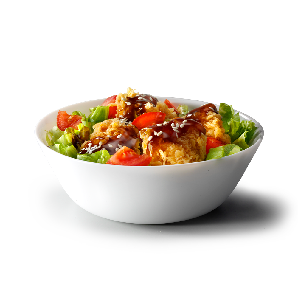 Салат терияки в КФС — цена, калорийность, состав, вес и фото