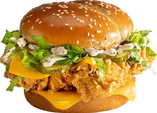 Сандерс Бургер Оригинальный — цена, калорийность, состав, вес и фото в KFC