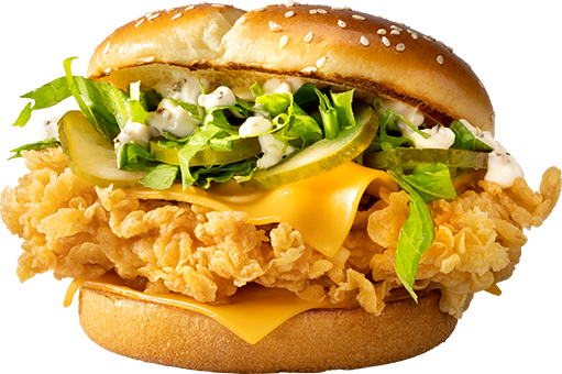 Сандерс Бургер Острый — цена, калорийность, состав, вес и фото в KFC