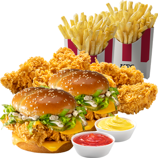 Сандерс Комбо для двоих — цена, калорийность, состав, вес и фото в KFC