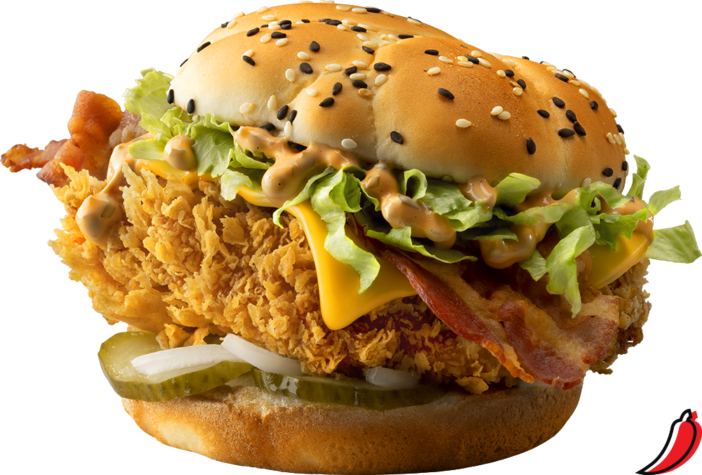 Шефбургер Де Люкс острый — цена, калорийность, состав, вес и фото в KFC