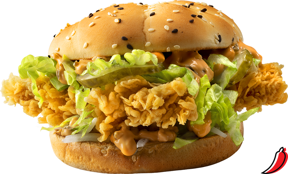Шефбургер Джуниор Острый в КФС меню 2024 с ценами и фото на сегодня