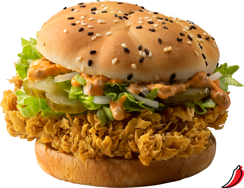 Шефбургер Острый в КФС меню 2024 с ценами и фото на сегодня