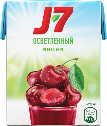 Сок J7 вишневый 0,2 л в КФС — цена, калорийность, состав, вес и фото