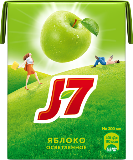 Сок J7 яблочный 0,2 л — цена, калорийность, состав, вес и фото в KFC